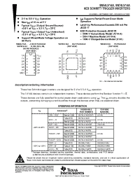 Datasheet SN74LV14ADR manufacturer TI