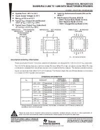 Datasheet SN74LVC157ADBLE manufacturer TI