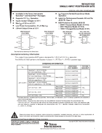 Datasheet SN74LVC1G02 manufacturer TI