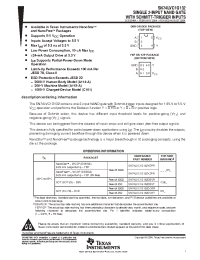 Datasheet SN74LVC1G132DBVR manufacturer TI