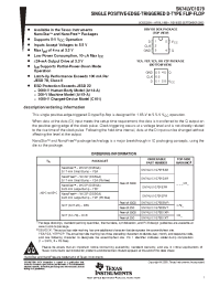 Datasheet SN74LVC1G79 manufacturer TI