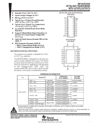 Datasheet SN74LVC245ADBR manufacturer TI