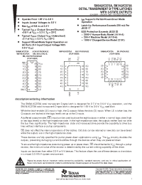 Datasheet SN74LVC373APWR manufacturer TI