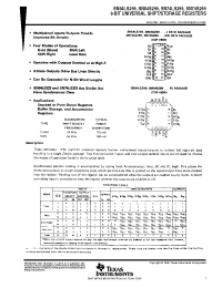 Datasheet SN74S299DW manufacturer TI