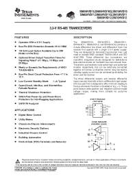 Datasheet SN75HVD12 manufacturer TI