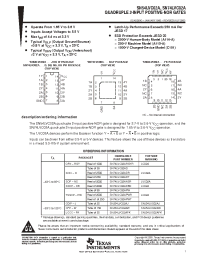 Datasheet SNJ54LVC02AFK manufacturer TI