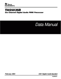 Datasheet TAS5036BPFCR manufacturer TI