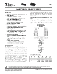Datasheet TB5T1DWR manufacturer TI