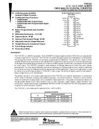 Datasheet THS1031 manufacturer TI