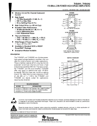 Datasheet THS4081CD manufacturer TI