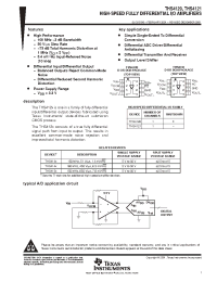 Datasheet THS4121CDGN manufacturer TI