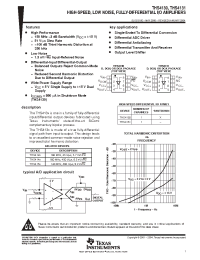 Datasheet THS4130CDGN manufacturer TI
