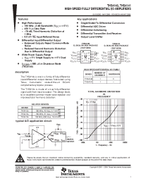 Datasheet THS4140CD manufacturer TI