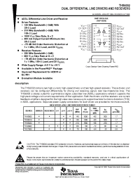 Datasheet THS6002EVM manufacturer TI