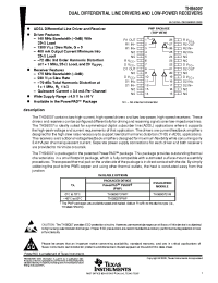 Datasheet THS6007CPWP manufacturer TI