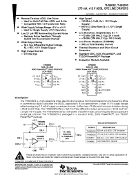 Datasheet THS6092CD manufacturer TI