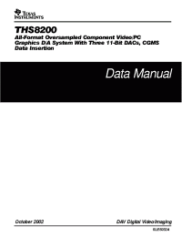 Datasheet THS8200 manufacturer TI
