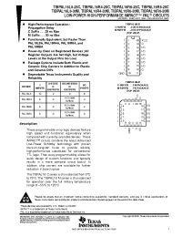 Datasheet TIBPAL16R6-30MJB manufacturer TI