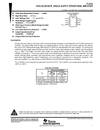 Datasheet TL3472CP manufacturer TI
