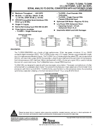 Datasheet TLC2551ID manufacturer TI