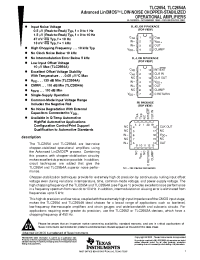 Datasheet TLC2654C-14DR manufacturer TI