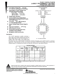Datasheet TLC271CD manufacturer TI