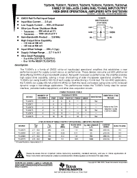 Datasheet TLV2470IDRG4 manufacturer TI