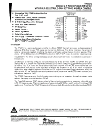 Datasheet TPA0212PWP manufacturer TI