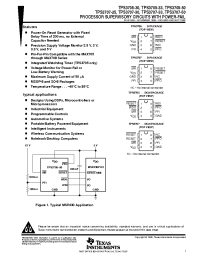 Datasheet TPS3705-30D manufacturer TI