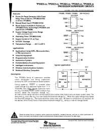 Datasheet TPS3820-25DBVT manufacturer TI
