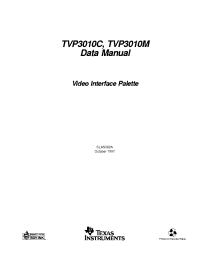 Datasheet TVP3010-135MGA manufacturer TI