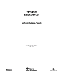 Datasheet TVP3033-220PPA manufacturer TI