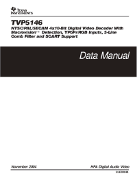 Datasheet TVP5146PFP manufacturer TI