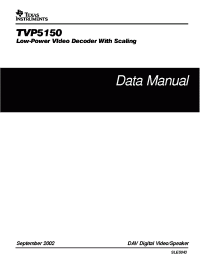 Datasheet TVP5150 manufacturer TI