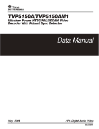 Datasheet TVP5150A manufacturer TI
