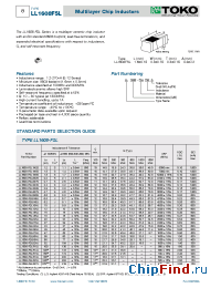 Datasheet LL1608FSL manufacturer TOKO