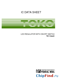 Datasheet TK11230CM manufacturer TOKO