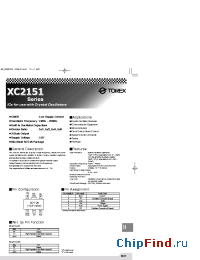 Datasheet XC2151A51 manufacturer Torex