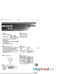 Datasheet XC2173CO21MR manufacturer Torex