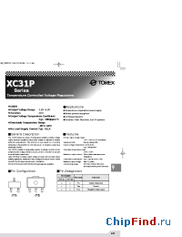 Datasheet XC31PPNSXXAML manufacturer Torex