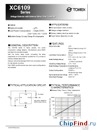 Datasheet XC6109C40ANR manufacturer Torex