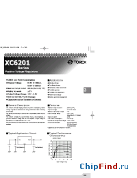 Datasheet XC6201P342LR manufacturer Torex