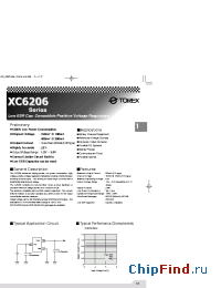 Datasheet XC6206 manufacturer Torex