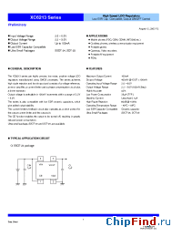Datasheet XC6213 manufacturer Torex