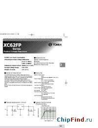 Datasheet XC62FP1501LL manufacturer Torex