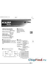 Datasheet XC62RP1502PR manufacturer Torex