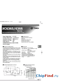 Datasheet XC6365 manufacturer Torex