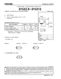 Datasheet 015Z2.0 manufacturer Toshiba
