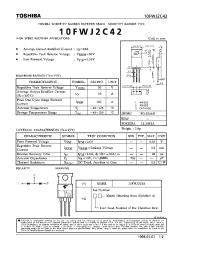 Datasheet 10FWJ2C42 manufacturer Toshiba
