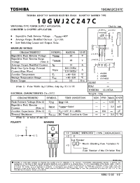 Datasheet 10GWJ2C47C manufacturer Toshiba